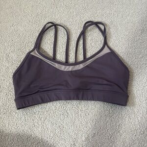 Women's Strappy Sports Bra - Dark Purple
